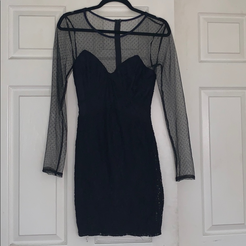 Black lace dress